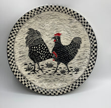 Load image into Gallery viewer, Mother Clucking Hens Round Platter