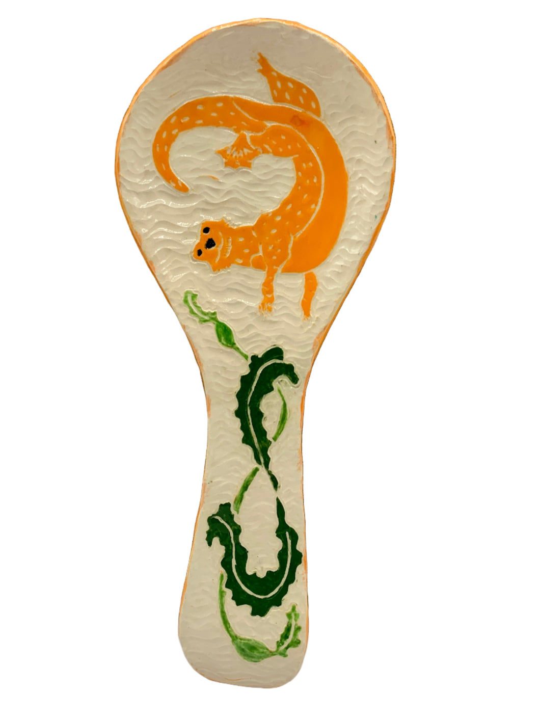 Orange Otters Spoon Rest