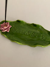 Load image into Gallery viewer, Namaste Banana Leaf Incense Holder

