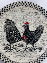 Load image into Gallery viewer, Mother Clucking Hens Round Platter
