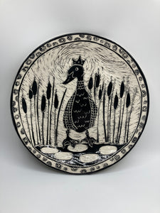 "Don King" Duck Round Platter